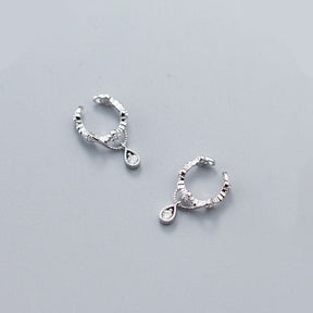 Boucles D'oreilles Clip Avec Pendentif En Goutte