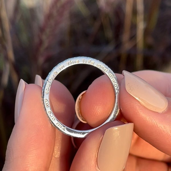 Bague Déclaration D'Amour En Argent