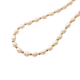 Collier De Perles D'eau Douce Dorées