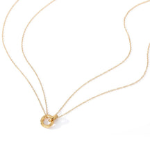 Collier Double Avec Anneau