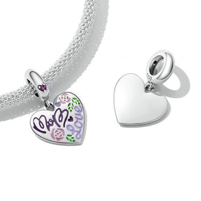 Charm Fête Des Mères Amour Maman Argent