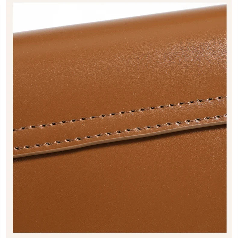 Luxurious Leather Saddle Crossbody Bag – Women's Fashion