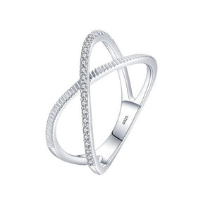 Bague Croisée Argent