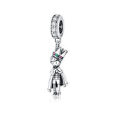 Charm Princesse Et Prince en Argent