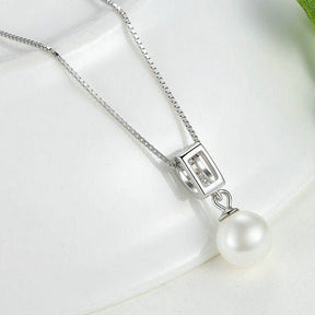 Collier En Argent Avec Pendentif En Perle
