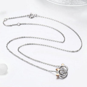 Collier Argent Chats Unis